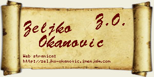 Željko Okanović vizit kartica